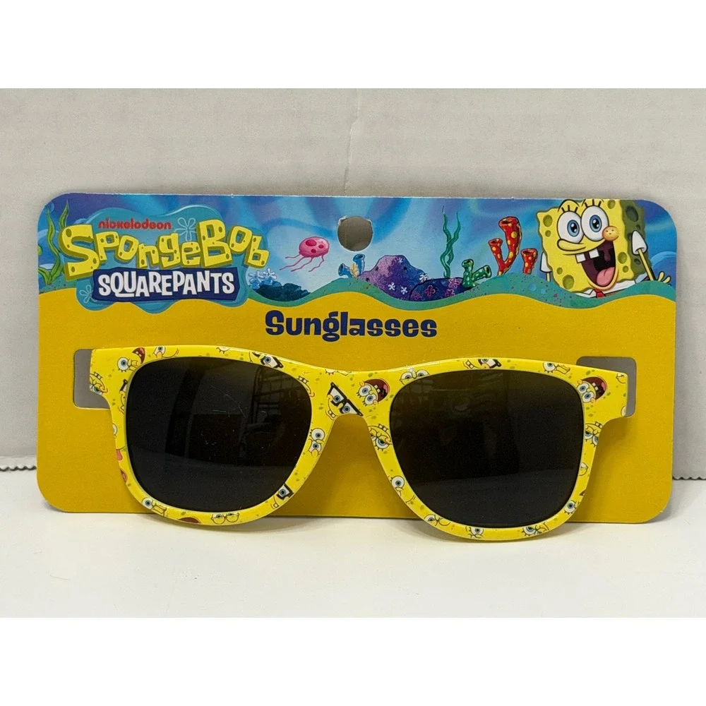 Nickelodeon SpongeBob SquarePants Sunglasses Yellow Character Print New